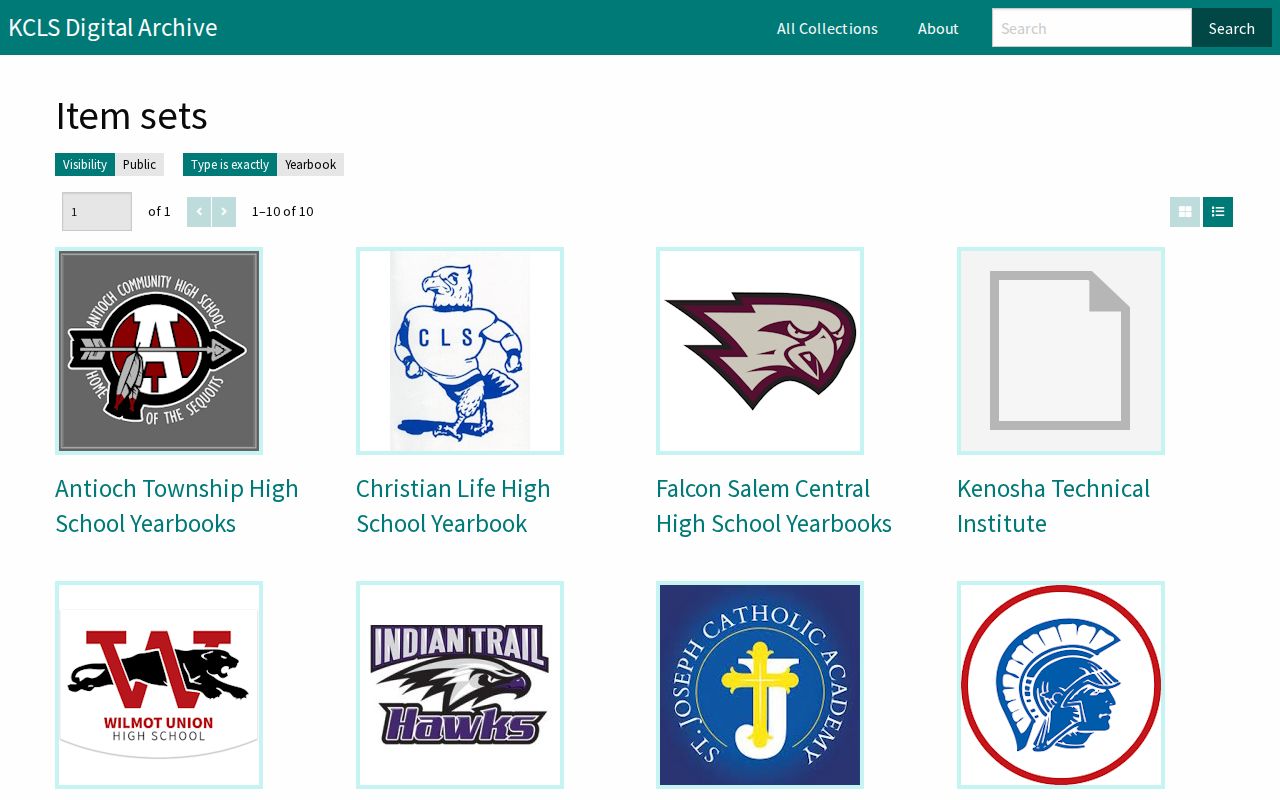 Pleasant Prairie city directory companion yearbook results in the KCLS Digital Archive