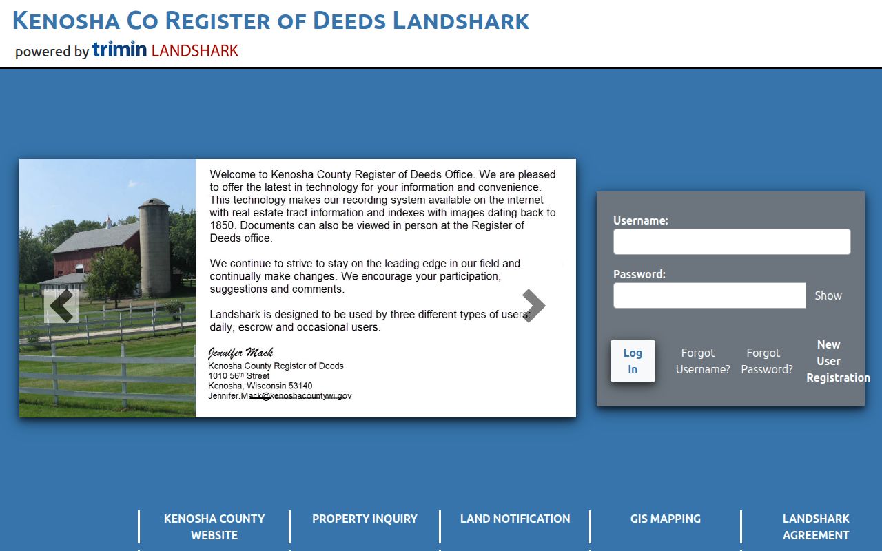 Pleasant Prairie residents directory Kenosha County LandShark portal